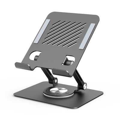ST04 Swivel Tablet Stand Aluminum Portable 360 Rotating Tablet Stand Holder for Desk Business Kitchen Desktop for IPAD - Smarsty
