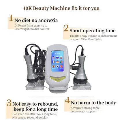 40K 3 in 1 Ultrasonic Body Slimming Machine - Smarsty