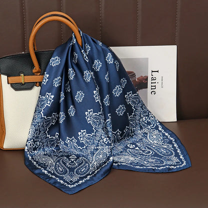 Elegant Silk Floral Hairbands and Neck Scarves - Smarsty