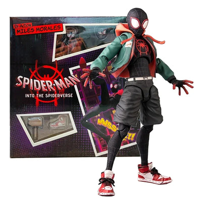 Action Figure Miles Morales Spider-Man Into the Spider Verse Sv Action Collection Sentinel Marvel Figures Model Toys