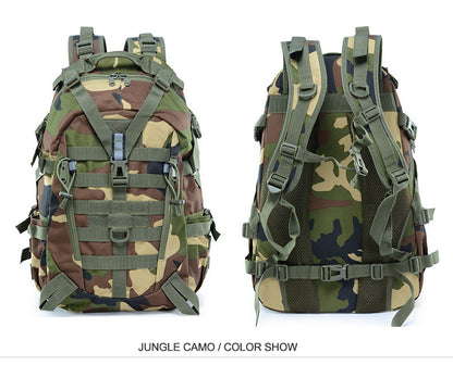 40L Tactical Backpack for Men Camping Hiking Backpacks Reflective Outdoor Travel Bags Survival Molle Climbing Rucksack Bag - Smarsty