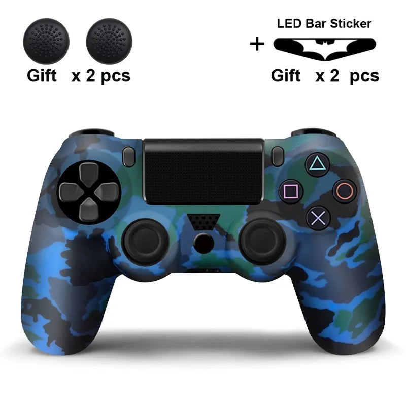 Silicone Skin Case for PS4 Controller with Grip Caps - Smarsty