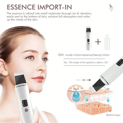 Professional Ultrasonic Face Exfoliator Skin Cleaner Tool - Smarsty