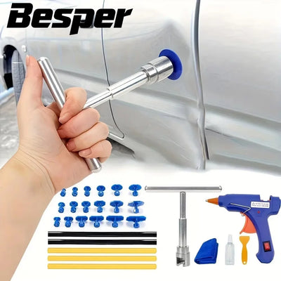 Car Dent Repair Tool Auto Body Part Mechanical Sheet Metal Paintless Dent Removal Puller Kit Hand Tools Kit Set - Smarsty