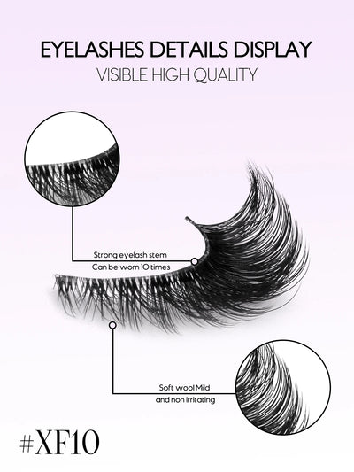 GROINNEYA Winged Cat Eye Faux Mink Lashes - Smarsty