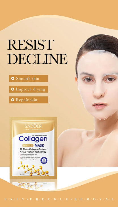 20 Piece Hyaluronic Acid Collagen Face Masks for Hydration - Smarsty
