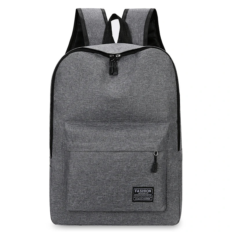 15 inches Versatile Backpack Trendy Washable Oxford Cloth Computer Bag Black Grey Blue Red School Student Backpack Unisex - Smarsty