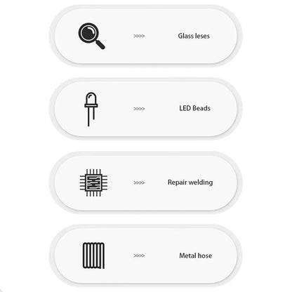 Lighted Magnifying Glass Repair Tool for Mobile Devices - Smarsty