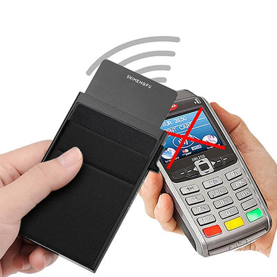 Rfid Credit Card Holder Men Thin Slim Mini Minimalist Wallets Luxury Metal Bank ID Cardholer Case Wallet for Men Carteras Choice - Smarsty