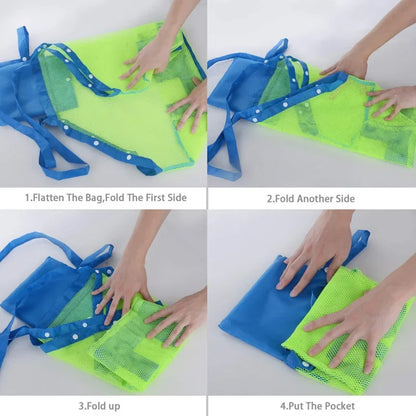 Kids Beach Bag With Anti Sand Net For Storage Solution - Smarsty
