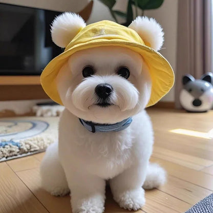 Cotton Cat Sun Hat with Ear Holes for Outdoor Protection - Smarsty