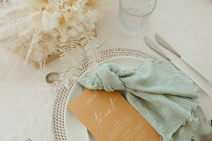 Reusable Cotton Wedding Napkins for Rustic Table Decor - Smarsty