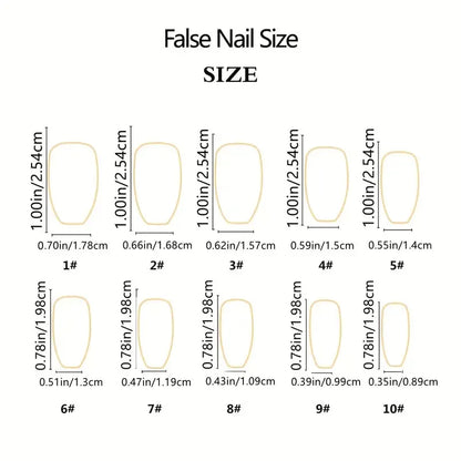 Water Drop Gradient Blush Press On Nails Set - Smarsty