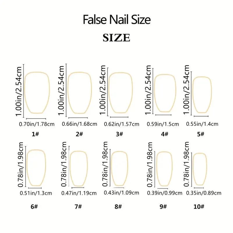 Water Drop Gradient Blush Press On Nails Set - Smarsty