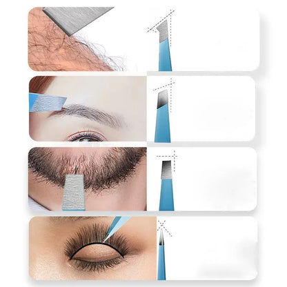 Colorful Stainless Steel Eyebrow Tweezers for Precision Hair Removal - Smarsty