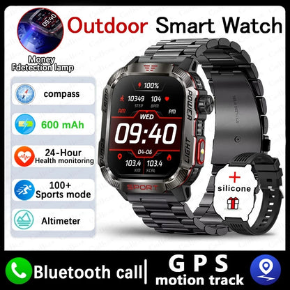 Waterproof Military GPS Smart Watch With Bluetooth Call - Smarsty
