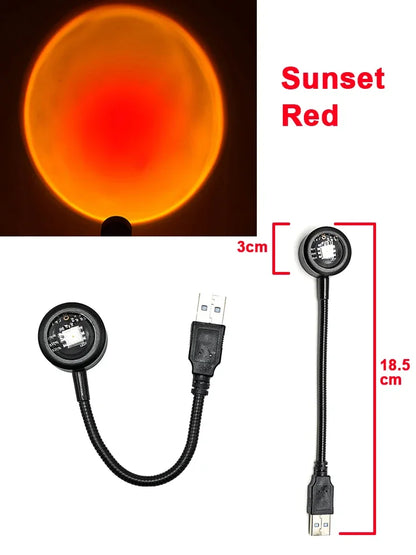USB Sunset Light Projector for Stunning Bedroom Decor - Smarsty