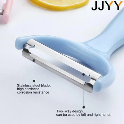 JJYY Fruit Peeling Knife Stainless Steel Peeler Peeling Apples Kitchen Vegetable Fruit Sharp Peeler Potato Peeler by Smarsty