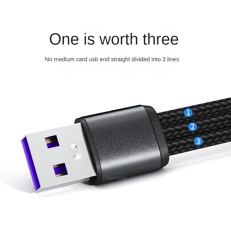 3 in 1 USB Charge Cable for Fast Mobile Charging - Smarsty