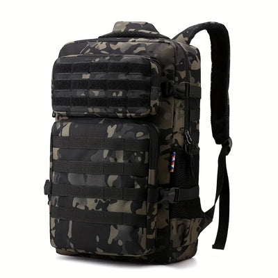 Tactical Backpacks Men's Camouflage Backpack, Hiking And Camping Backpack, LargeCapacity Multi-layer Outdoor Sports Backpack - Smarsty