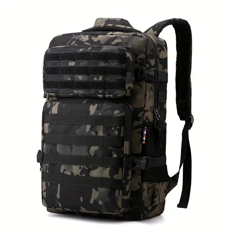 Tactical Backpacks Men's Camouflage Backpack, Hiking And Camping Backpack, LargeCapacity Multi-layer Outdoor Sports Backpack - Smarsty