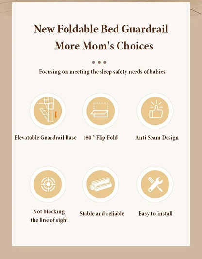 Adjustable Baby Bed Rail Safety Guard For Crib And Bed - Smarsty