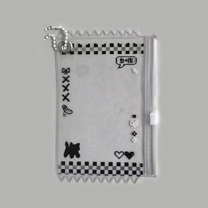 INS Transparent Candy Bag Badge Holder Korean Photocard Holder Display Bag Pendant Idol Photo Card Protective Cover Card Holder