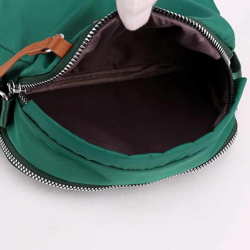 Waterproof Nylon Crossbody Bag For Women With Zipper - Smarsty