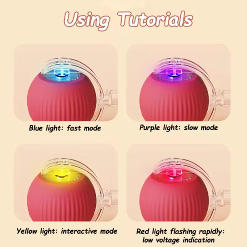 Interactive Cat Rolling Ball Toy with Rechargeable Tail - Smarsty