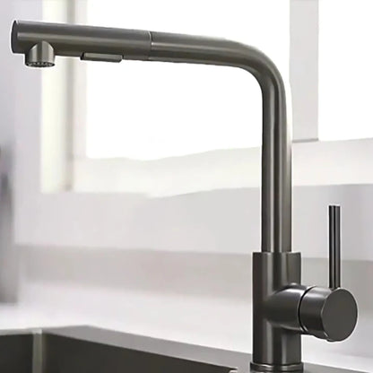 Black Stainless Steel Pull Out Kitchen Faucet with Free Shipping - Smarsty