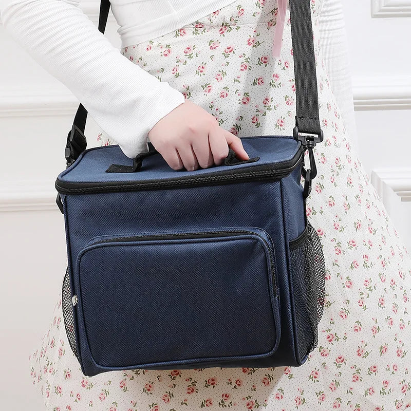 Insulated Lunch Bag With Large Capacity Oxford Cloth - Smarsty