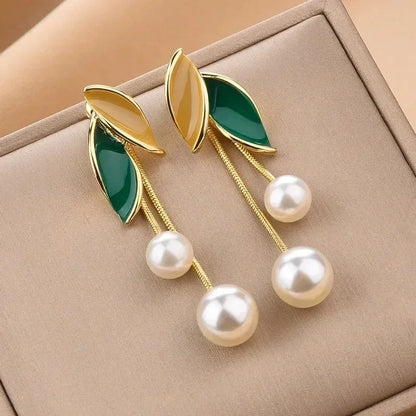 Women's Pearl Petal Ball Earrings for Stylish Party Looks - Smarsty