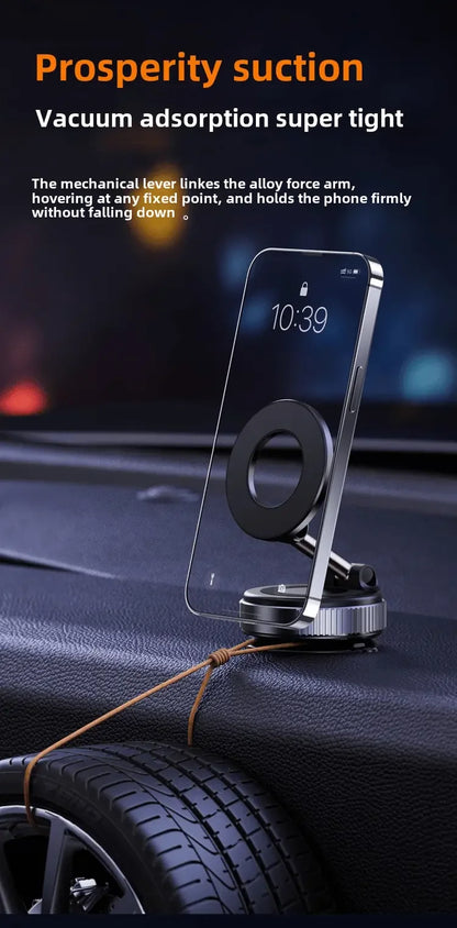 Foldable Magnetic Car Phone Holder With 360 Degree Rotation - Smarsty