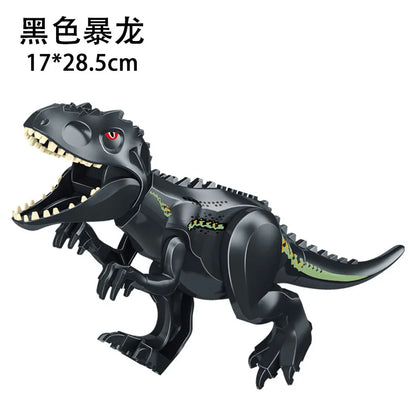 Jurassic World 3 Brutal Raptor Building Blocks Dinosaur Bricks Tyrannosaurus Indominus I-Rex Assemble Toy For Children by Smarsty
