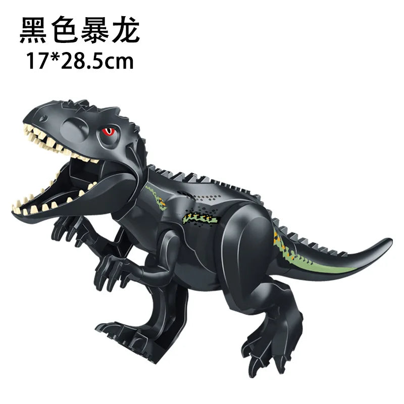 Jurassic World 3 Brutal Raptor Building Blocks Dinosaur Bricks Tyrannosaurus Indominus I-Rex Assemble Toy For Children by Smarsty