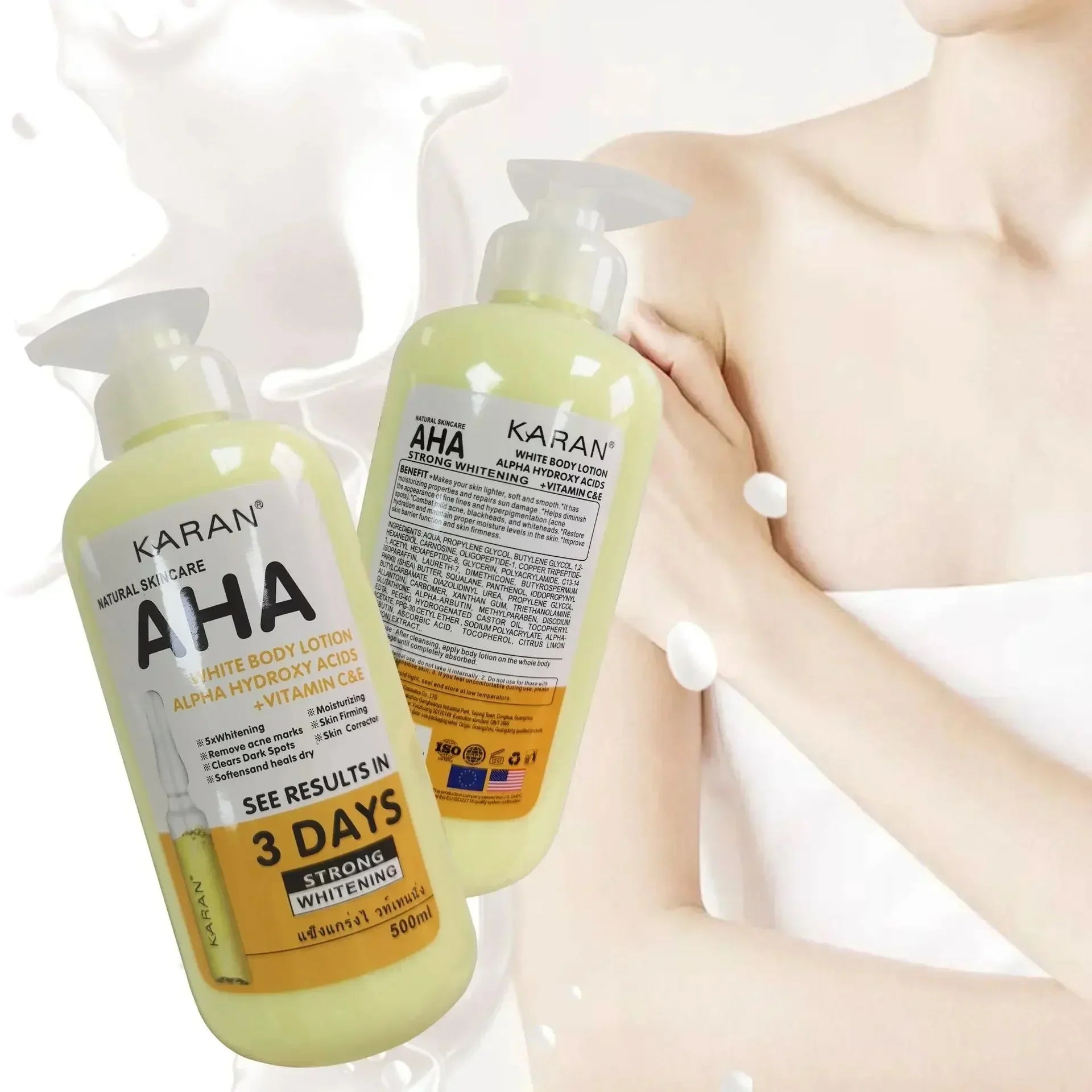 Whitening Body Cream with Hydroxy Acids and Vitamin C - Smarsty