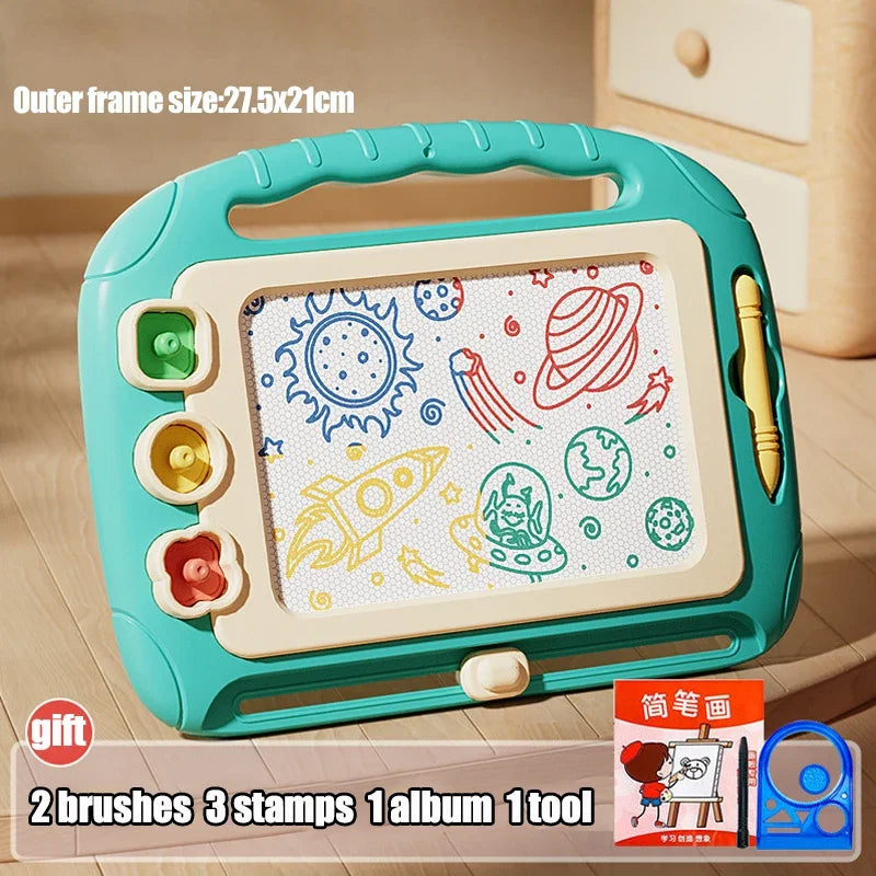 Children Cartoon Drawing Board Baby Puzzle Magnetic Writing Board Toy Graffiti Magnetic Drawing Board Montessori Toy for Kids - Smarsty