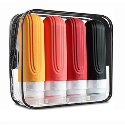 Leakproof Silicone Travel Bottles Set for Cosmetics - Smarsty