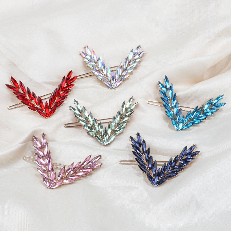 Luxury Crystal Hair Clip for Women with V Shape Design - Smarsty
