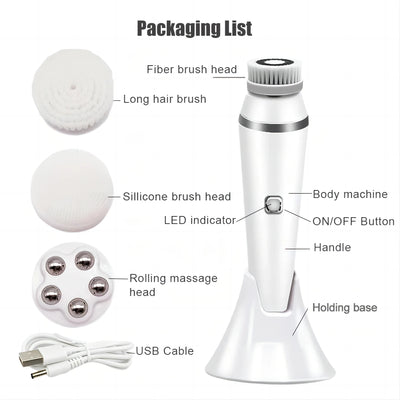 Electric Facial Cleansing Brush with Sonic Technology - Smarsty
