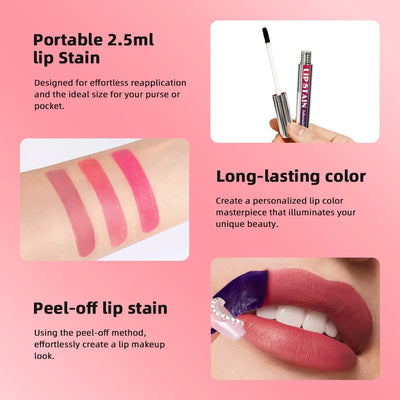 Long Lasting Waterproof Pink Lip Stain for Women - Smarsty