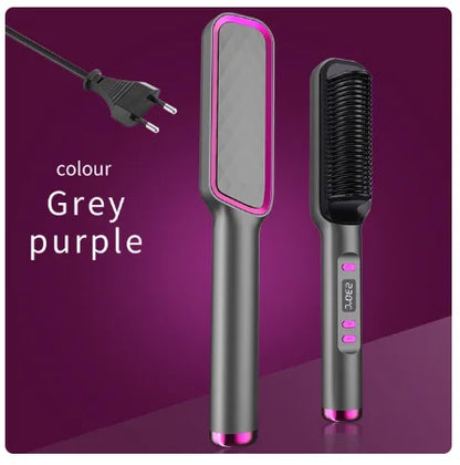 Electric Hot Comb Quick Hair Straightener with Anti-Scalding Feature - Smarsty