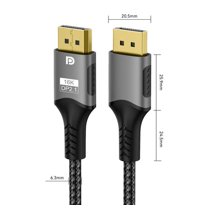16K DisplayPort Cable 80Gbps High Speed for Gaming - Smarsty