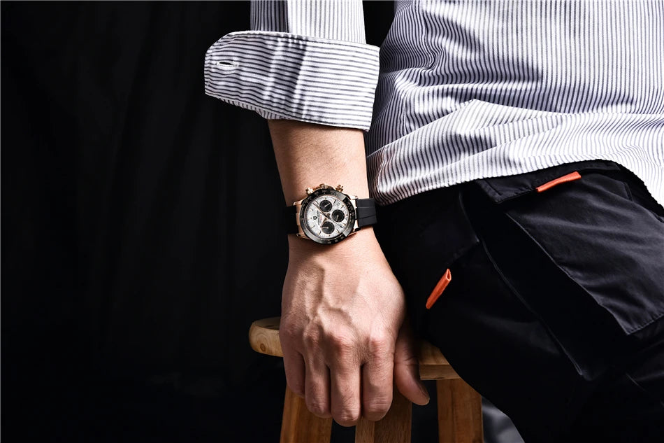 PAGANI DESIGN Men's Waterproof Chronograph Quartz Watch - Smarsty