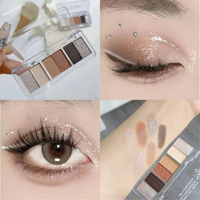 Glitter Eyeshadow Palette Brightening Waterproof Matte Finish - Smarsty