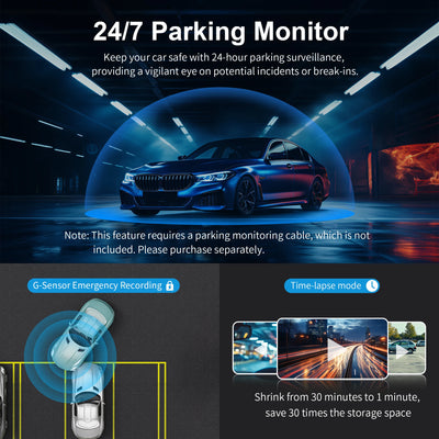 Car Dash Cam 2K Video Recorder With Night Vision WiFi - Smarsty
