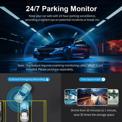 Car Dash Cam 2K Video Recorder With Night Vision WiFi - Smarsty