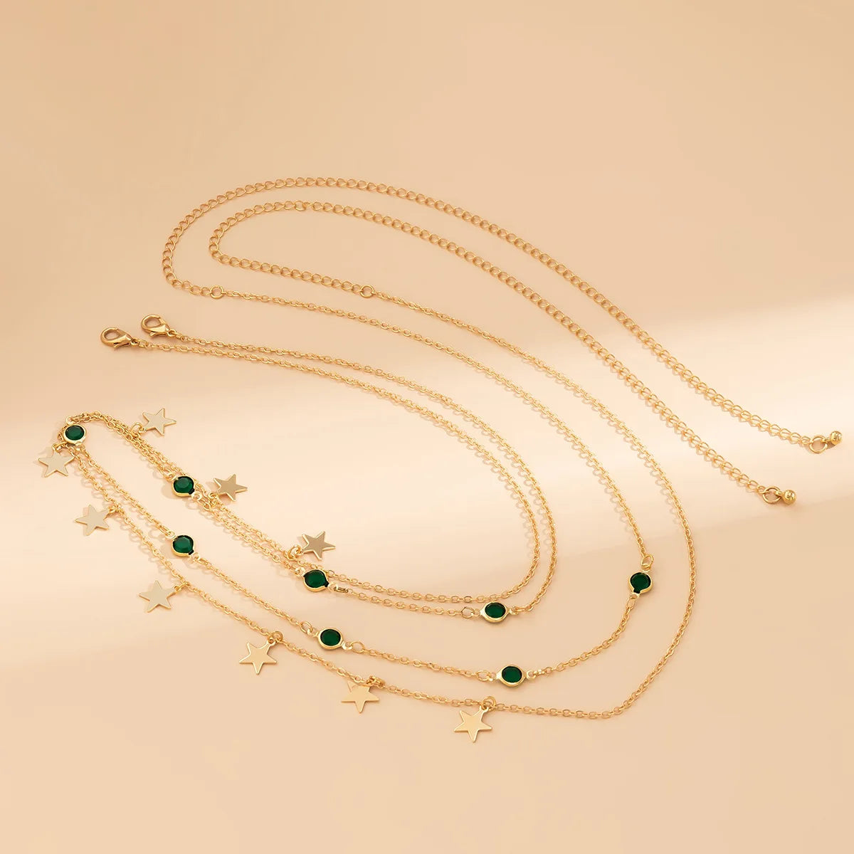 Beach Bikini Waist Chain with Rhinestone Pendant - Smarsty