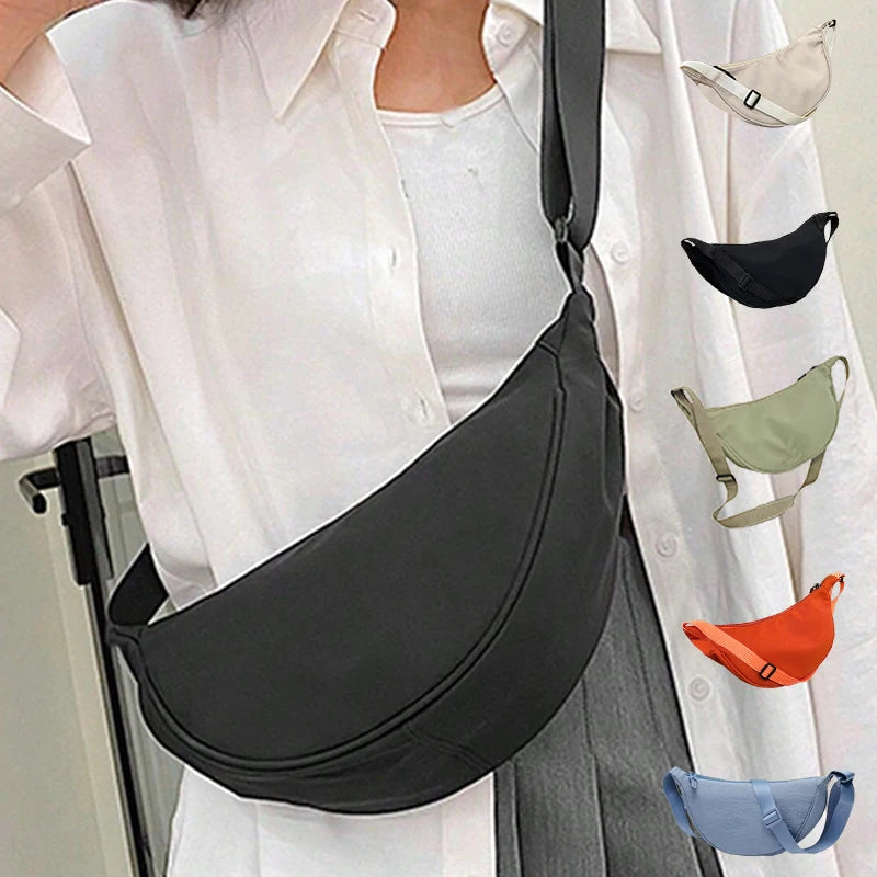 Dumpling Shaped Single Shoulder Bag Crossbody Style - Smarsty