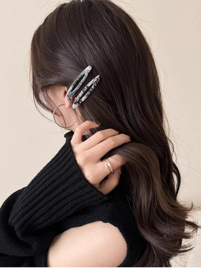 Colorful Acetate Hair Clips Set for Stylish Women - Smarsty